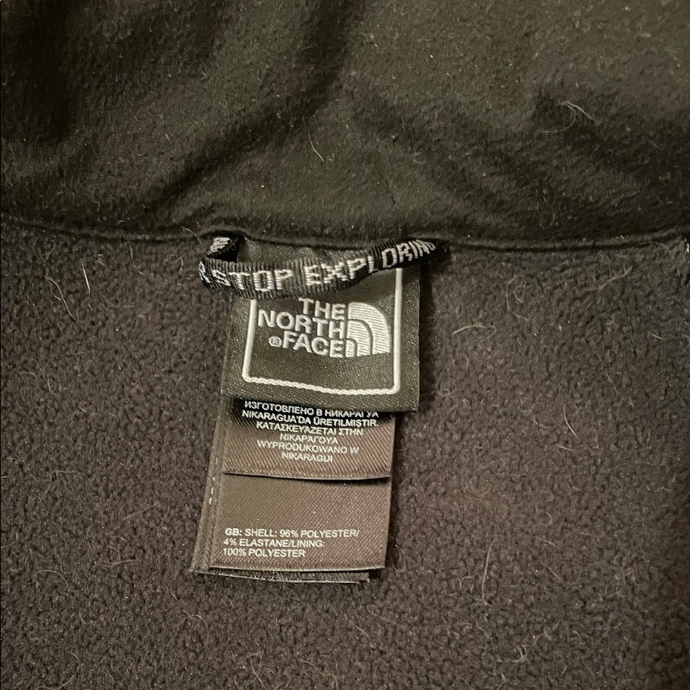 The North Face fleece lined Women's Black Zippered Jacket - Picture 4 of 5